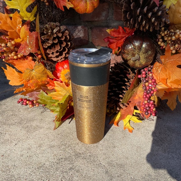 Starbucks ✨LIMITED EDITION✨ Black Glitter Gold Stainless Steel Tumbler - Picture 8 of 9